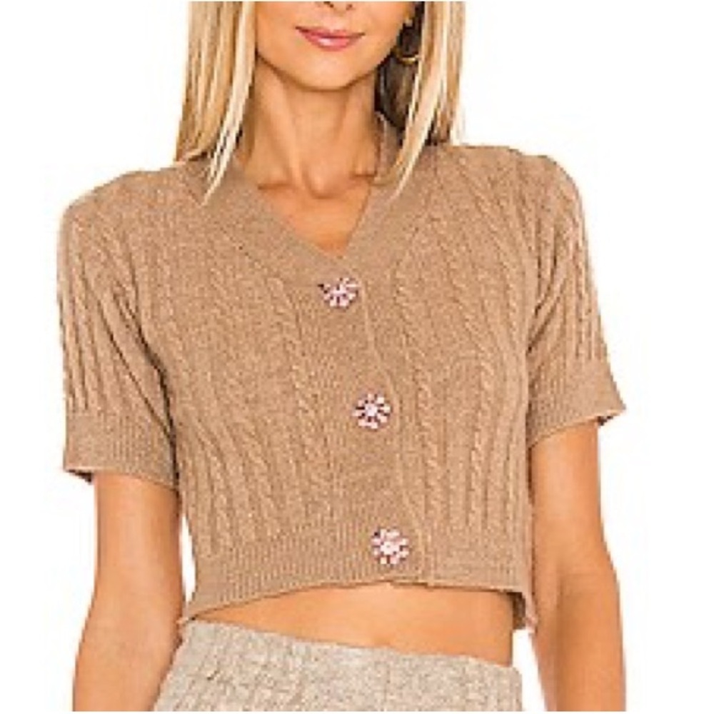 Tach Clothing Kira Cardigan in Light Brown sz XS